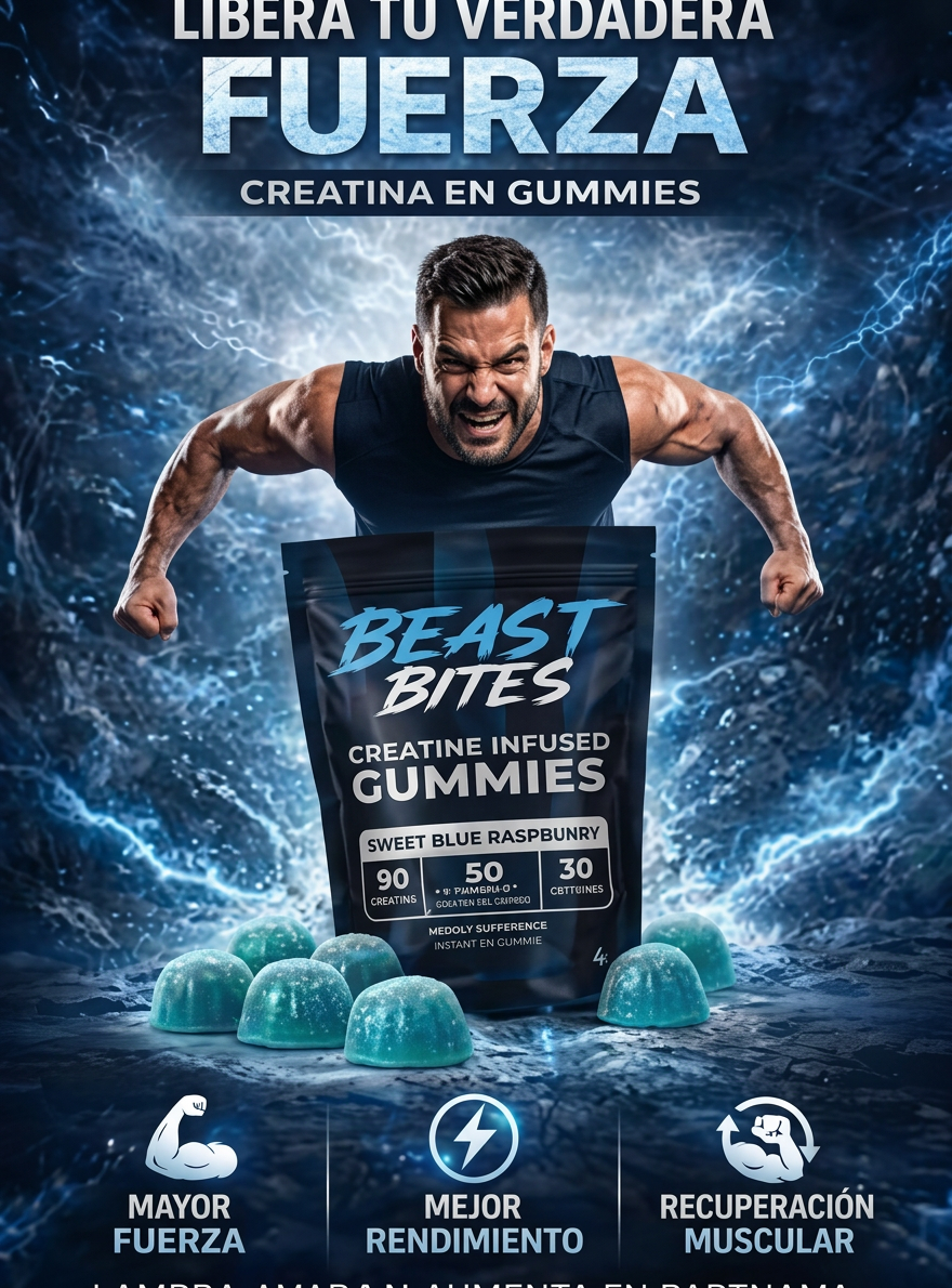 Suplemento Creatina Gomitas Beast Bites